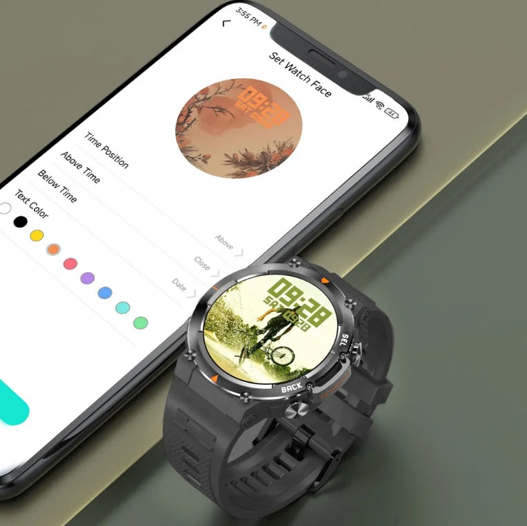 Men Smartwatch AMOLED1.43inch Big Screen BT Calls Gesture Control AI Voice Sports Smart Watch Men