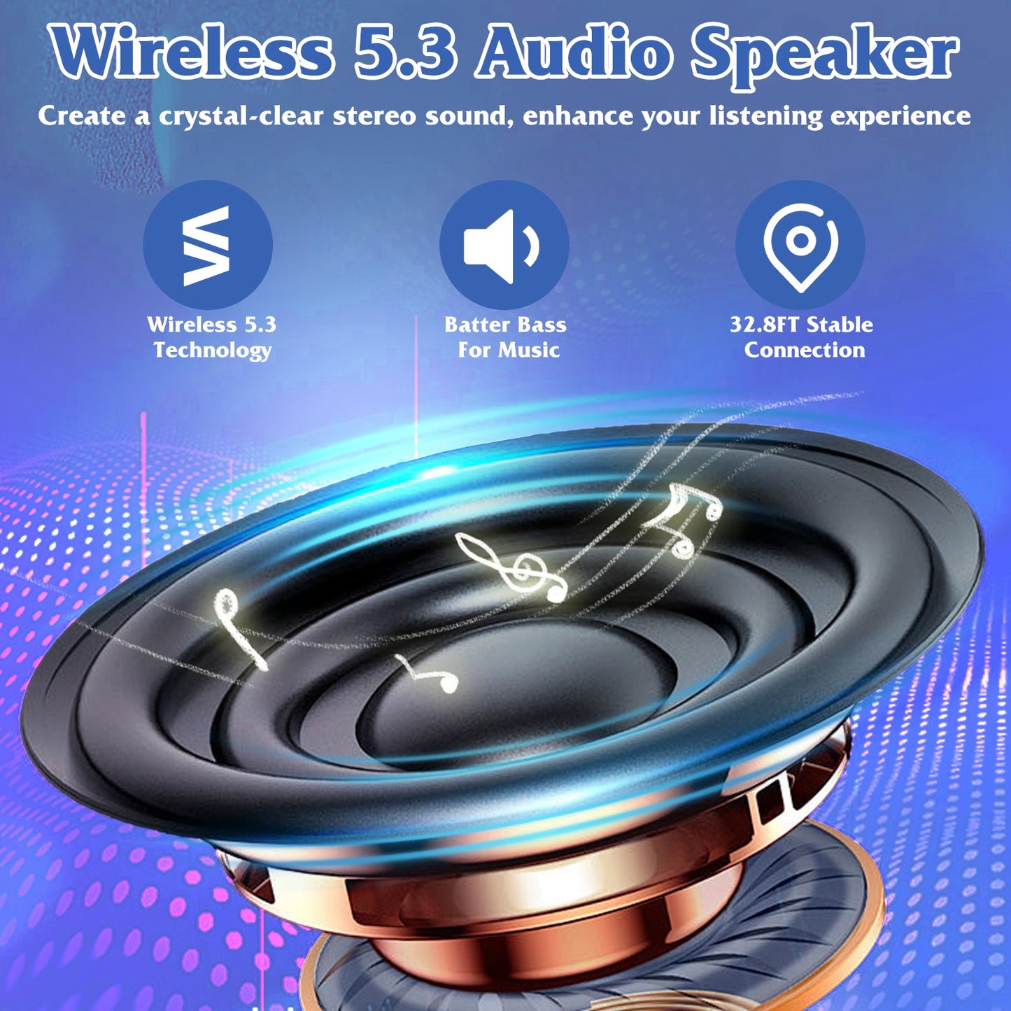 1Pc 4 In 1 Foldable Wireless Speaker Phone Stand