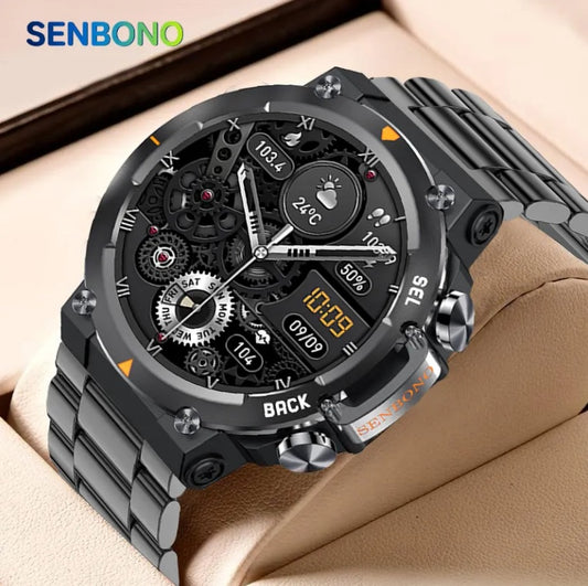 Men Smartwatch AMOLED1.43inch Big Screen BT Calls Gesture Control AI Voice Sports Smart Watch Men