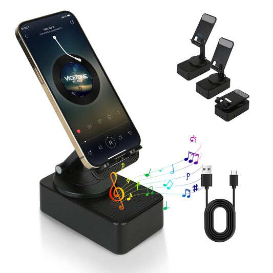 1Pc 4 In 1 Foldable Wireless Speaker Phone Stand